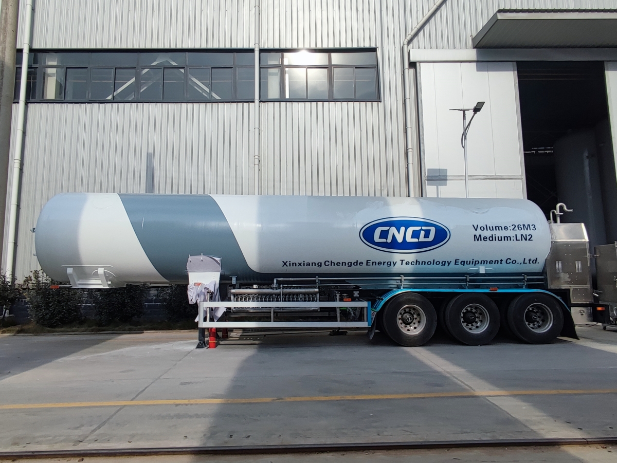 cryogenic liquid argon semi-trailer