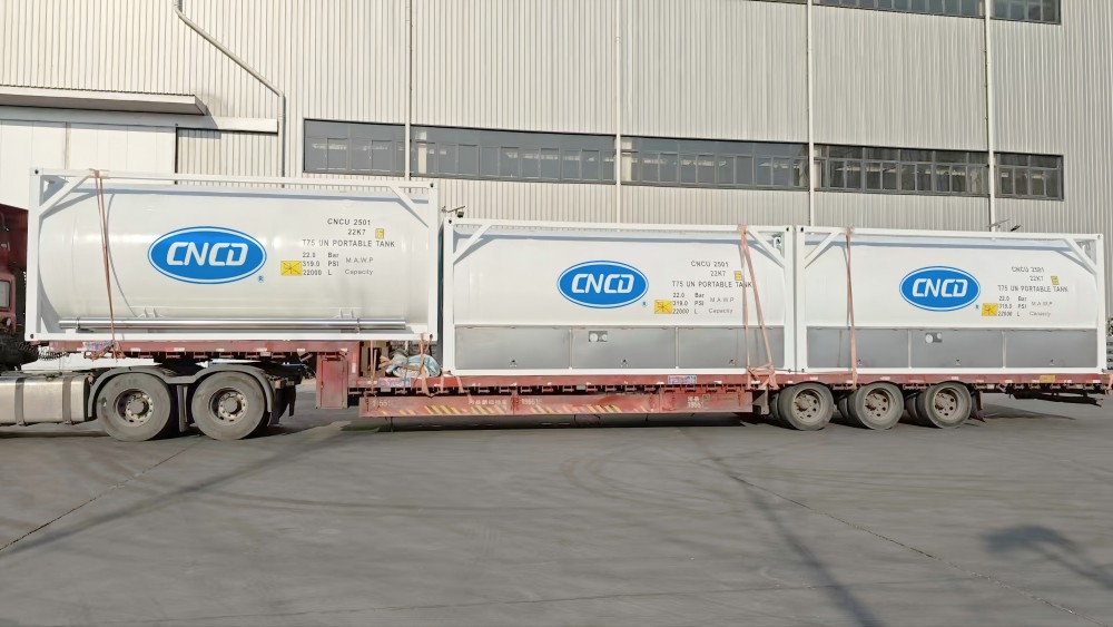 10pcs 20-foot cryogenic liquid carbon dioxide iso tank containers